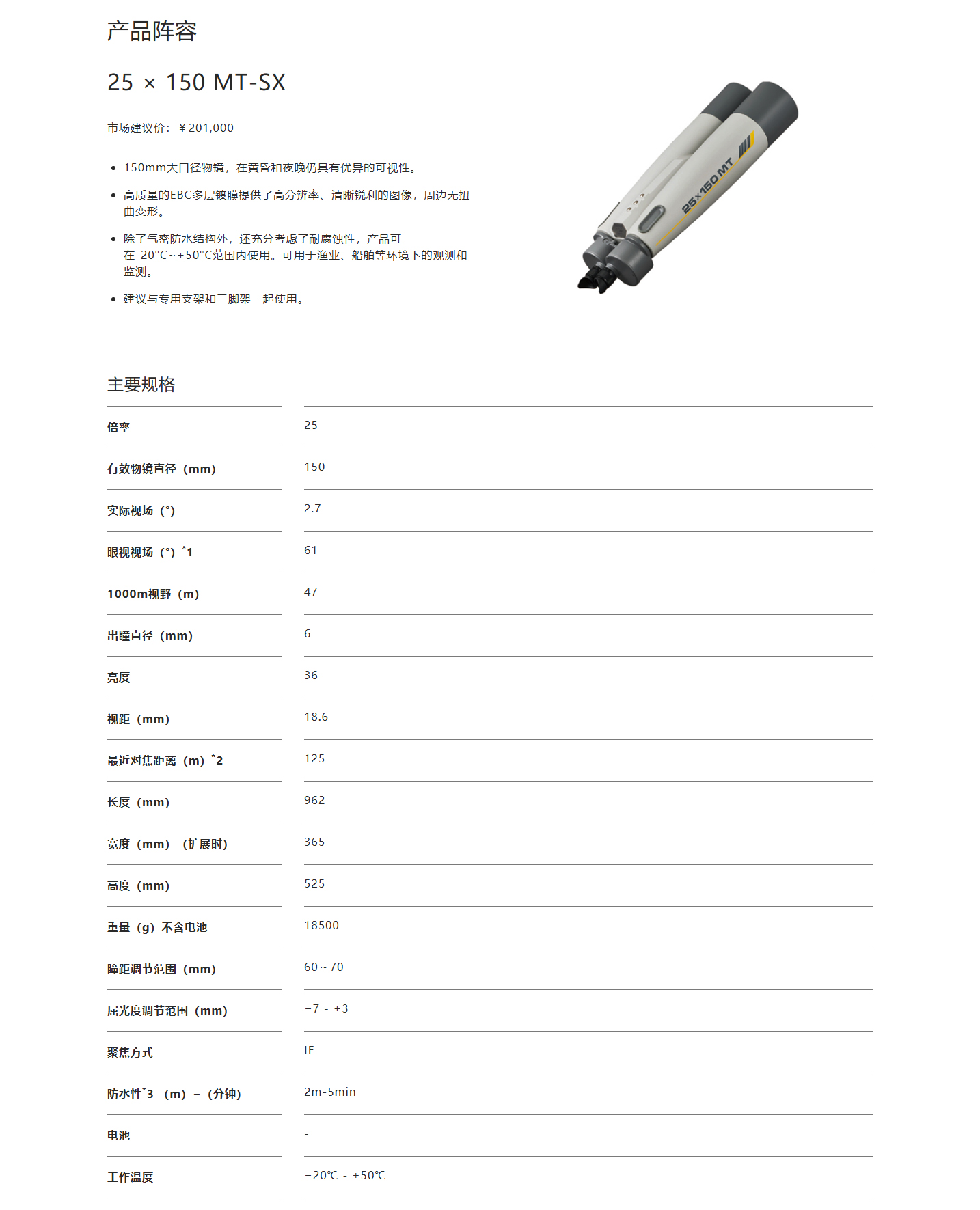 25×150MT-SX